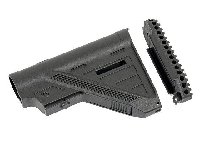 Тонкий приклад для AEG 416/AR15 - Black [D-DAY] (для страйкбола) STK-006 фото