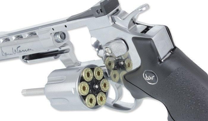 ASG - Dan Wesson 4" Revolver airsoft - Silver - 16181 (для страйкболу) 5028 фото