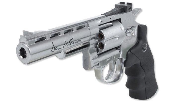ASG - Dan Wesson 4" Revolver airsoft - Silver - 16181 (для страйкболу) 5028 фото