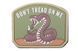 Нашивка 3D &ndash; don't Tread On Me - coyote [GFC Tactical] GFT-30-006390 фото