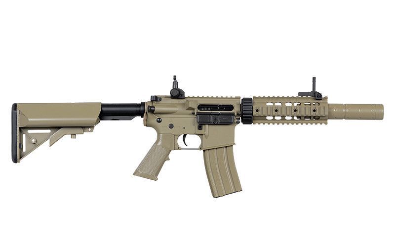 Карабин M4 CQB with silencer ABS CM.513 - Tan [CYMA] FB4062 фото