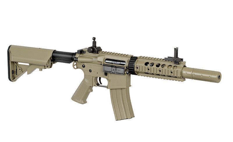 Карабин M4 CQB with silencer ABS CM.513 - Tan [CYMA] FB4062 фото
