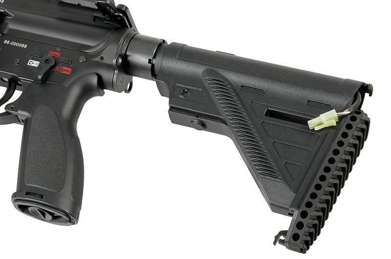 Тонкий приклад для AEG 416/AR15 - Black [D-DAY] (для страйкбола) STK-006 фото
