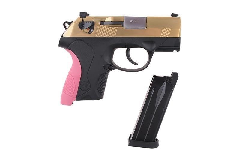Страйкбольный аналог pistoletu 3PX4 Compact - czarno/złota [WE] (для страйкболу) WET-02-018960 фото
