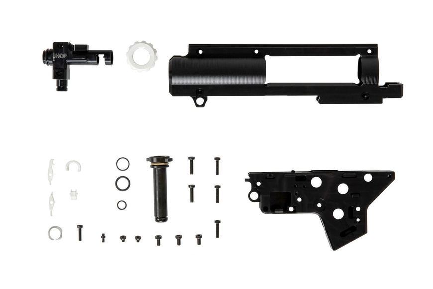 Dwudzielny, wzmocniony szkielet gearboxa v.2 (8mm) z systemem QSC z komorą hop-up [RETRO ARMS] (для RET-08-027106 фото