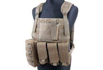 Жилет тактический (разгрузочный) типа MBSS Plate Carrier - coyote [GFC Tactical] (для страйкболу) GFT-18-000363 фото