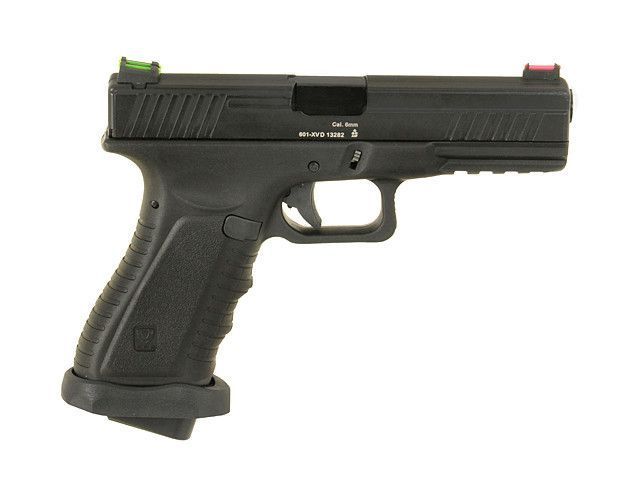 Пистолет ACP601 CO2 BLOW BACK PISTOL &ndash; BLACK [APS] (для страйкбола) ACP601B-FL фото