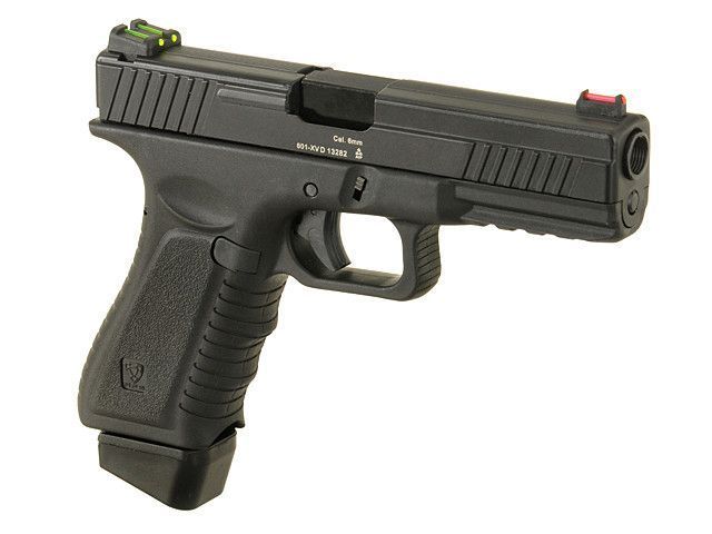 Пистолет ACP601 CO2 BLOW BACK PISTOL &ndash; BLACK [APS] (для страйкбола) ACP601B-FL фото