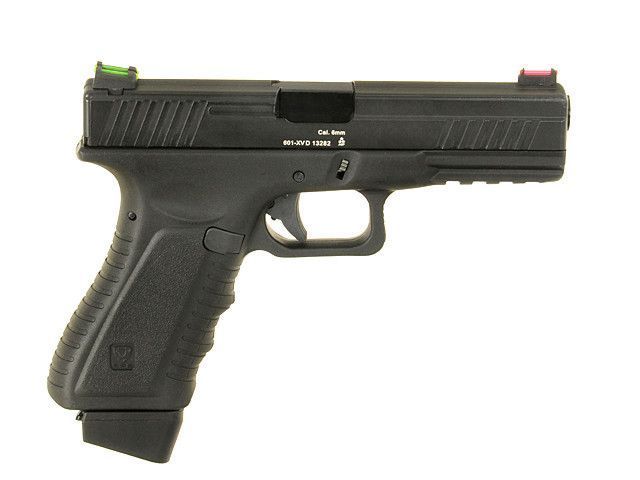 Пистолет ACP601 CO2 BLOW BACK PISTOL &ndash; BLACK [APS] (для страйкбола) ACP601B-FL фото