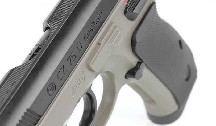 ASG - CZ 75D Compact Pistol airsoft - DualTone FDE - Spring - 18603 (для страйкбола) 15777 фото