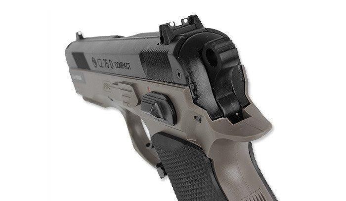 ASG - CZ 75D Compact Pistol airsoft - DualTone FDE - Spring - 18603 (для страйкбола) 15777 фото