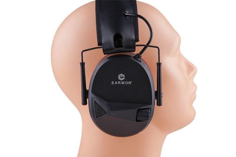 Aktywne ochronniki słuchu M30 - czarne [Earmor] (для страйкболу) EAR-31-026451 фото