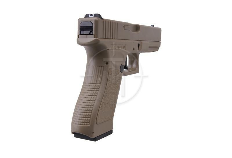 Електропістолет GLOCK 18C CM.030 (без АКБ) - TAN (для страйкболу) CM030TAN фото