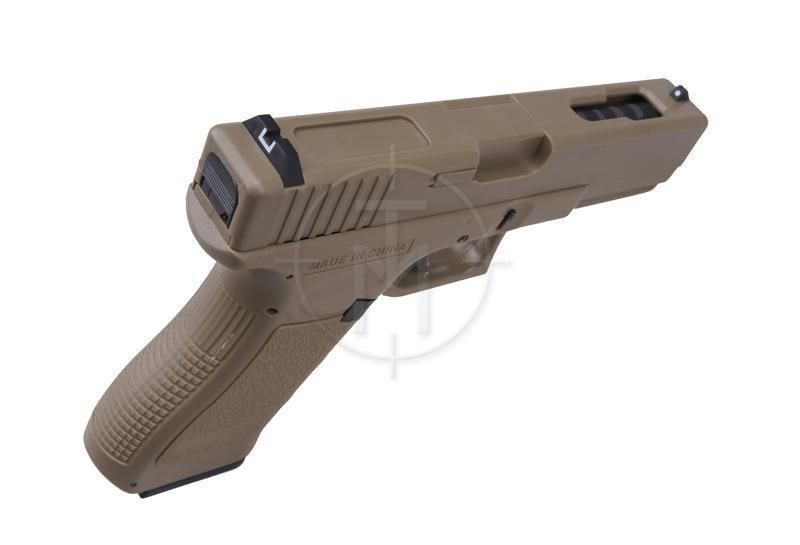 Електропістолет GLOCK 18C CM.030 (без АКБ) - TAN (для страйкболу) CM030TAN фото