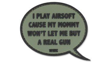 101 Inc. - 3D Patch - I Play Airsoft - Green 13724 фото