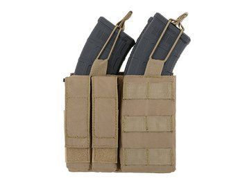 Двойной подсумок пистолетно-винтовочный АК/9MM (3 + 2) - Coyote [8FIELDS] (для страйкбола) M51613139-TAN фото
