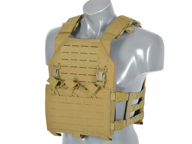 Buckle Up Assault Plate Carrier Laser-Cut з підсумком на магазини - Coyote [8FIELDS] M51611072-TAN фото