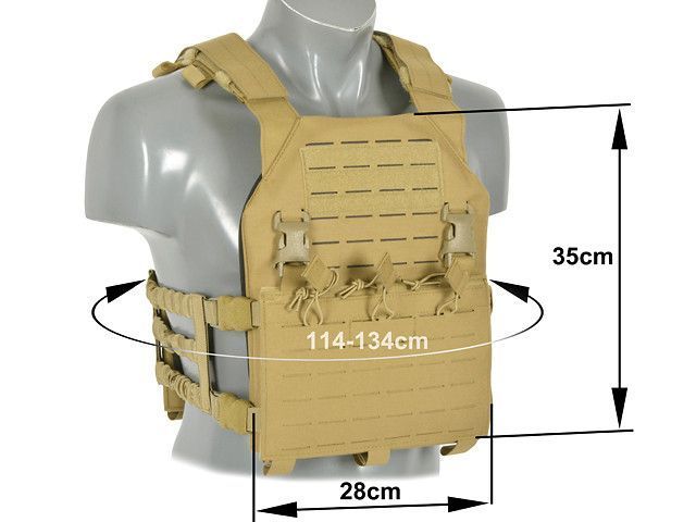 Buckle Up Assault Plate Carrier Laser-Cut з підсумком на магазини - Coyote [8FIELDS] M51611072-TAN фото