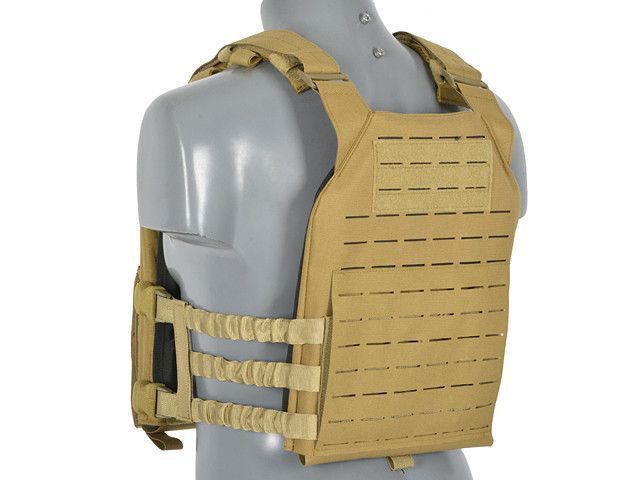 Buckle Up Assault Plate Carrier Laser-Cut з підсумком на магазини - Coyote [8FIELDS] M51611072-TAN фото
