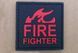 Naszywka 3D &ndash; Fire Fighter [GFC Tactical] (для страйкбола) GFT-30-004693 фото 1