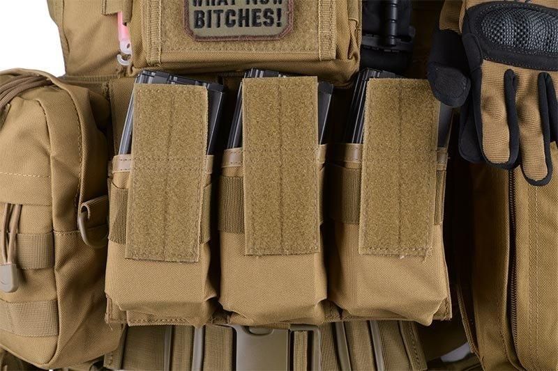 Тройной подсумок для магазинов типа M4/M16 - olive [GFC Tactical] (для страйкбола) GFT-19-000571 фото