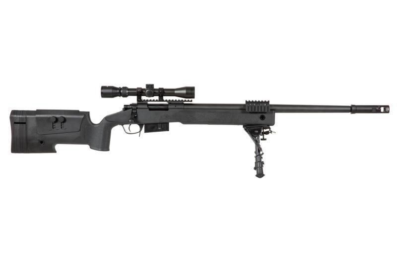 Снайперская винтовка SA-S03 CORE&trade; с оптикой и сошками - Black [Specna Arms] (для страйкбола) SPE-03-026059 фото