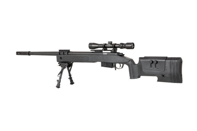 Снайперская винтовка SA-S03 CORE&trade; с оптикой и сошками - Black [Specna Arms] (для страйкбола) SPE-03-026059 фото